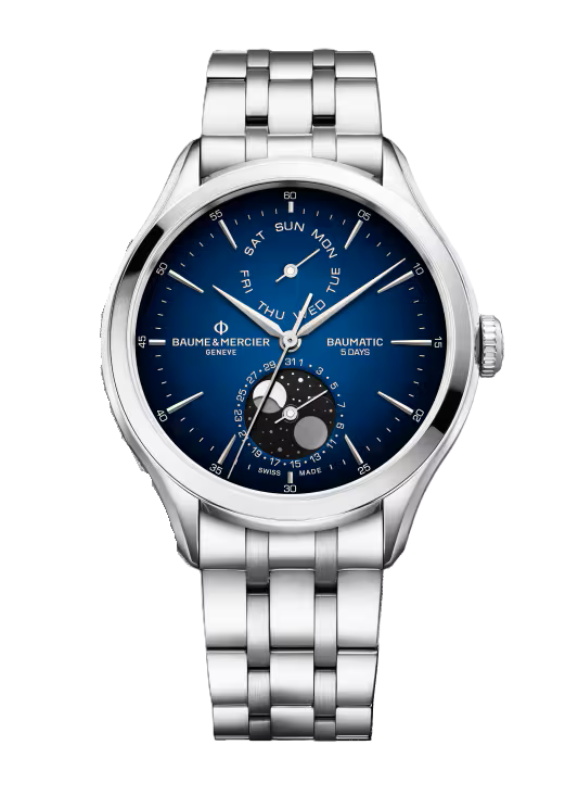 Clifton 10725 Automatic Watch, Moon Phase, Date, 42mm