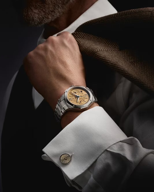 Riviera 10828 Automatic Chronograph, Date Display, 41 mm Steel Case & Bracelet