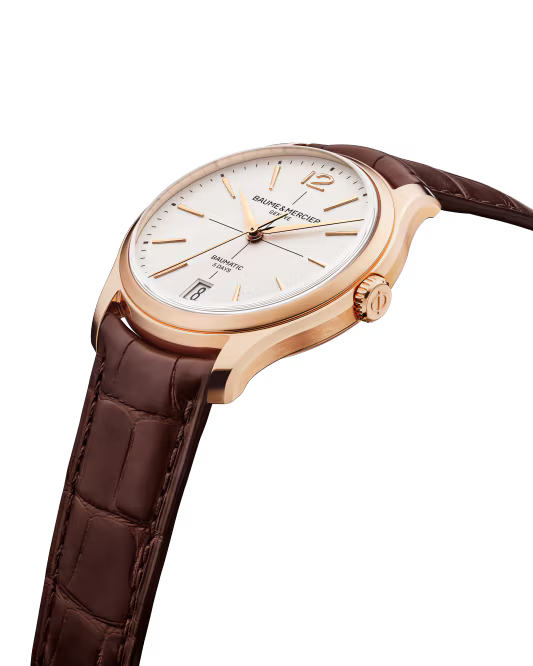 Clifton 10831 Automatic watch, Date display, 34 mm, Leather Strap