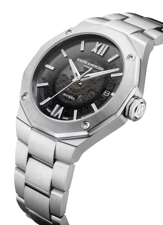 Riviera 10702 Automatic, Date Display, 42mm Steel Case & Bracelet