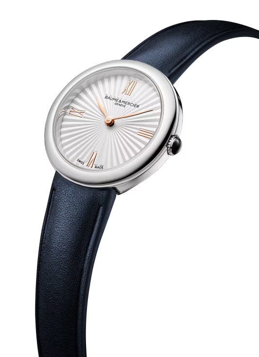 Joia 10847, 28mm Steel Case & Back, Silver Sunburst Dial, Quartz, Leather