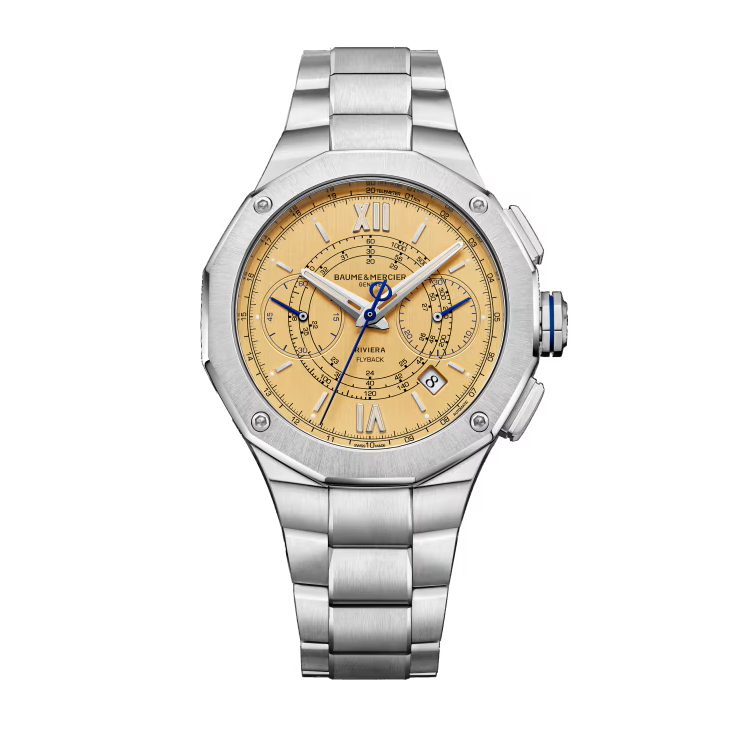 Riviera 10828 Automatic Chronograph, Date Display, 41 mm Steel Case & Bracelet