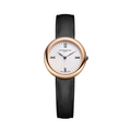 Joia 10849, 28mm 4N PVD Steel Case & Back, Silver Sunburst Dial, Quartz, Leather
