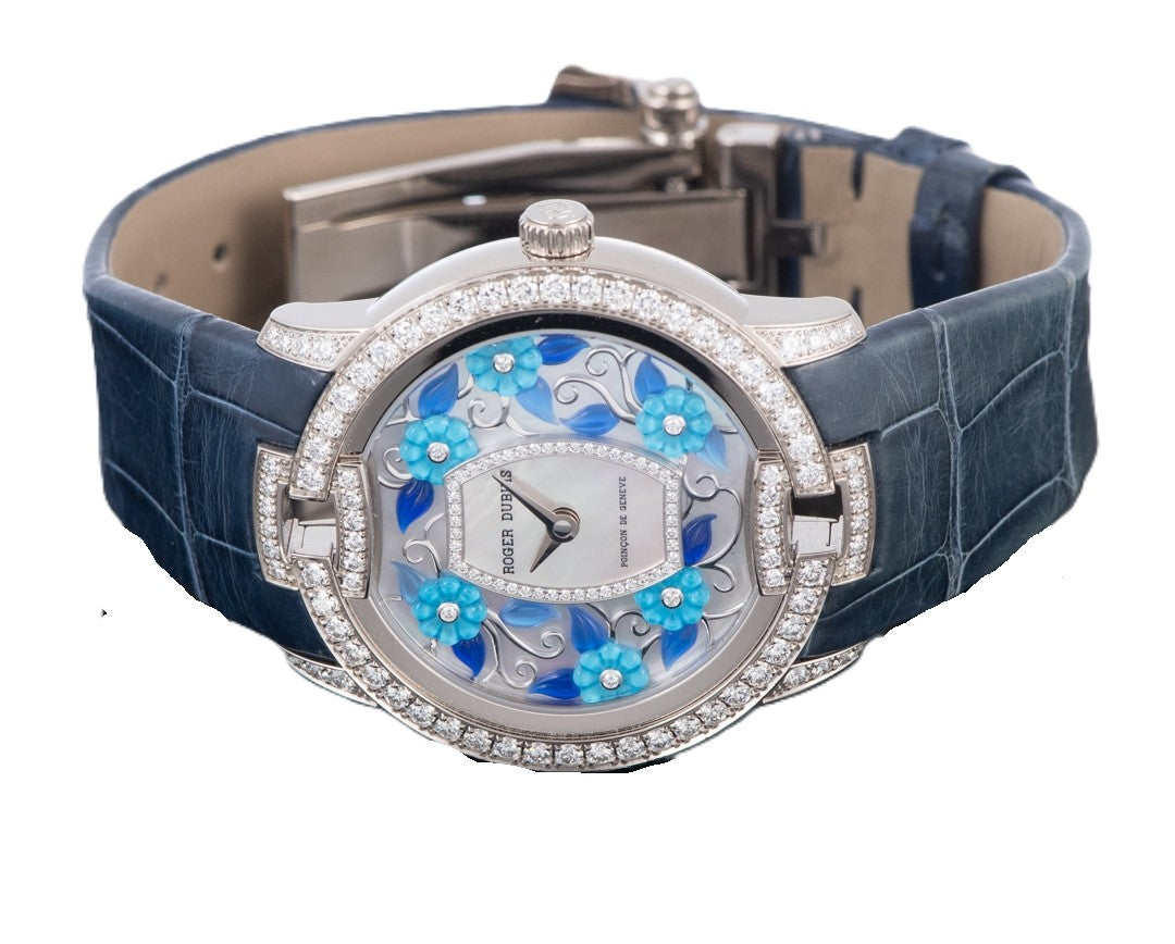 Roger Dubuis Velvet Blossom DBVE0054 36mm 18k white gold