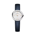 Joia 10847, 28mm Steel Case & Back, Silver Sunburst Dial, Quartz, Leather