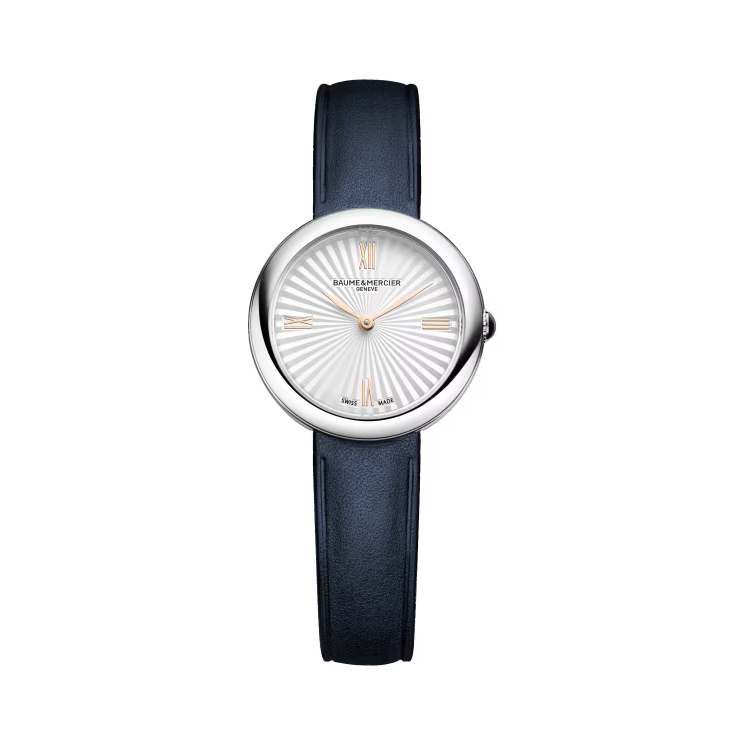 Joia 10847, 28mm Steel Case & Back, Silver Sunburst Dial, Quartz, Leather
