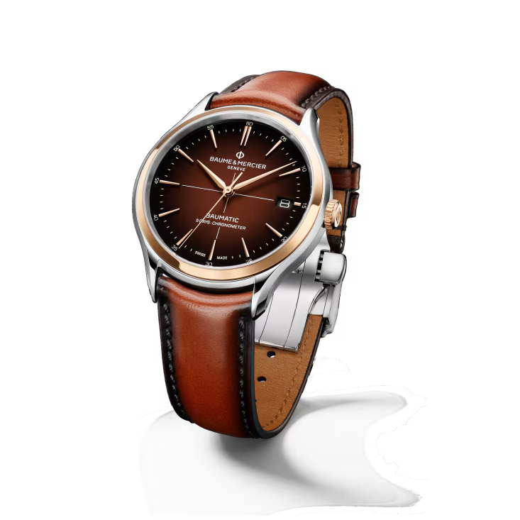 Clifton 10713 Automatic Watch, COSC Certified, Date, 40 mm, Leather