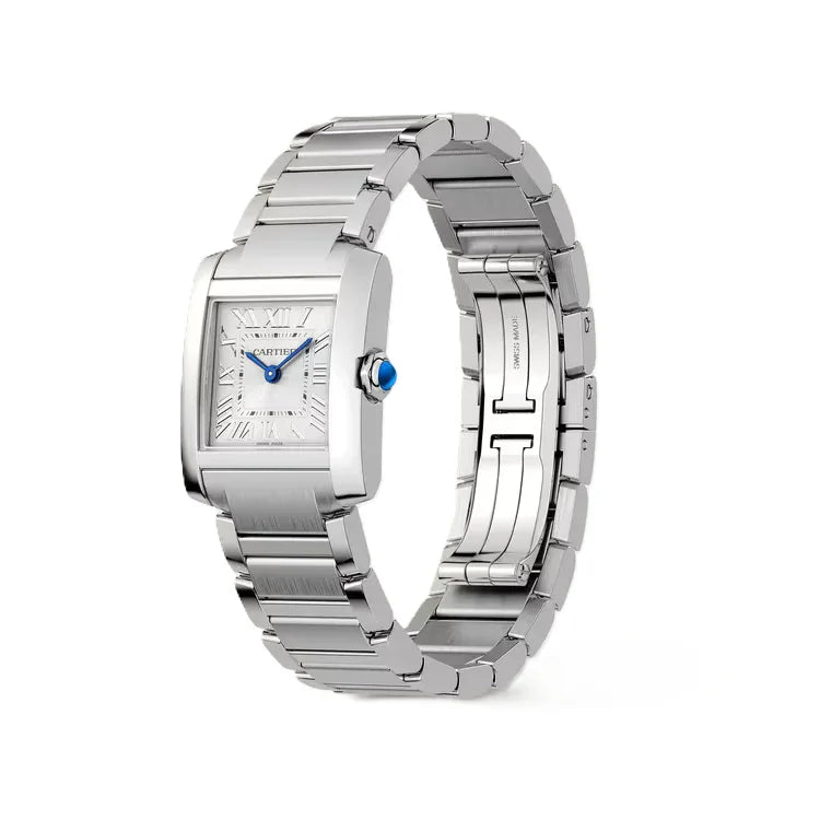 Cartier Tank Francaise WSTA0129 Stainless Steel, Quartz, White Dial - Shami Fine Watchmaking & Jewelry