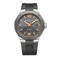 Riviera 10660 Automatic, Steel Titanium 42mm Case, Rubber Strap