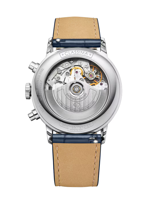 Classima 10784 Automatic Chronograph, 42mm Steel Case, Leather