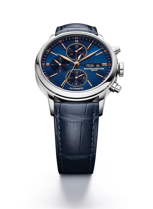 Classima 10784 Automatic Chronograph, 42mm Steel Case, Leather